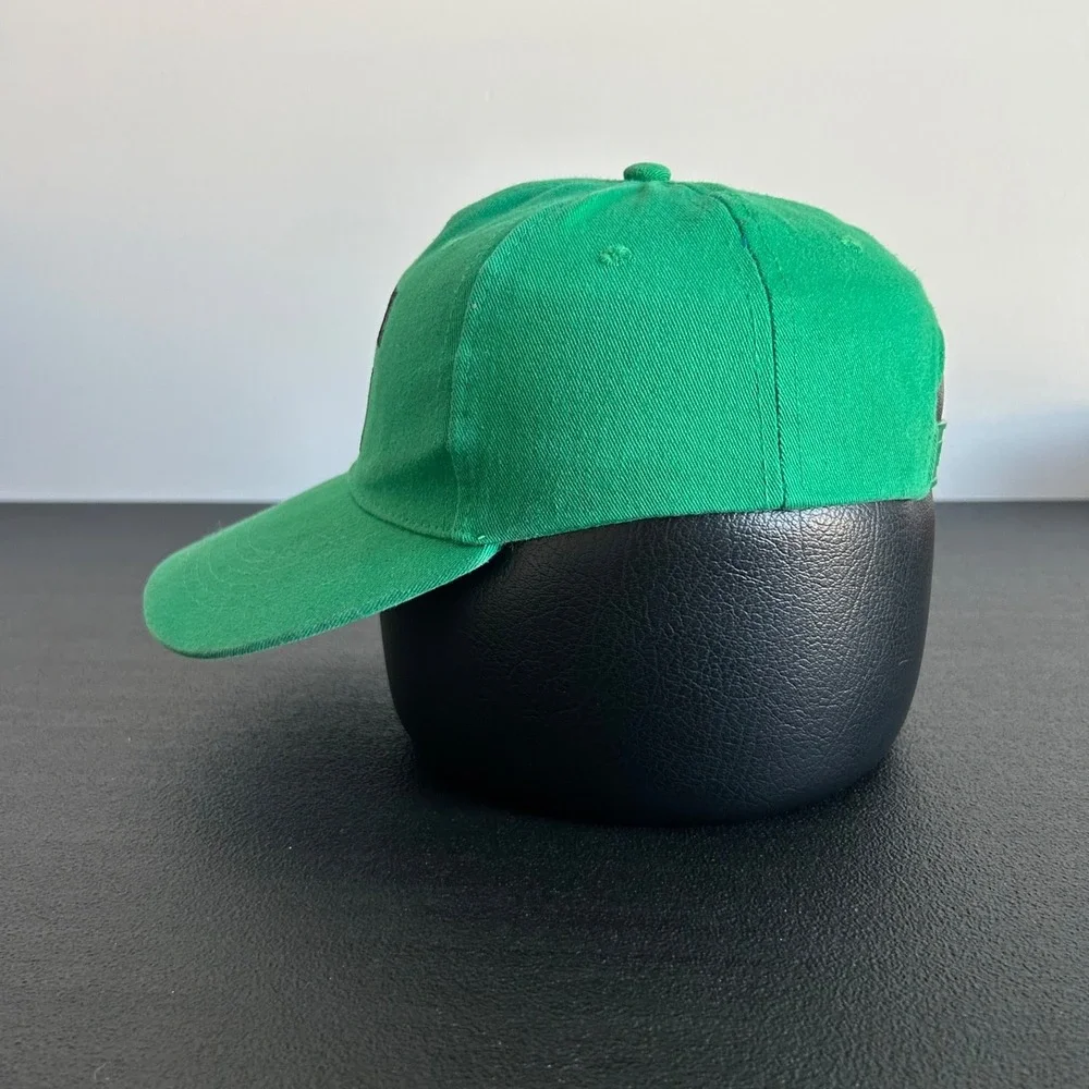 Jinx Minecraft Creeper Face Hat Cap Snap Back Adjustable Green Y2K Game Youth